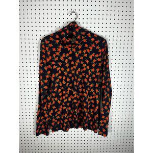 J.Crew floral turtleneck top size XL